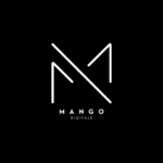 About white black modern m letter digital design company logo